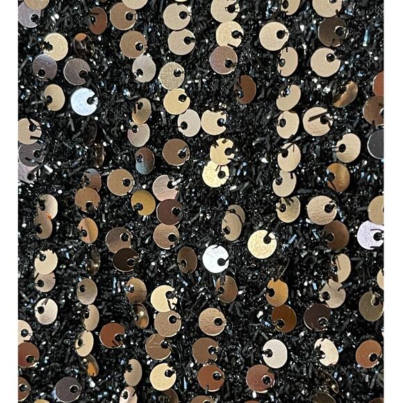 Mac Duggal Size 2 NEW Bronze Cowl Back Boat Neck Sequined Formal Gown 26331 - Picture 4 of 9